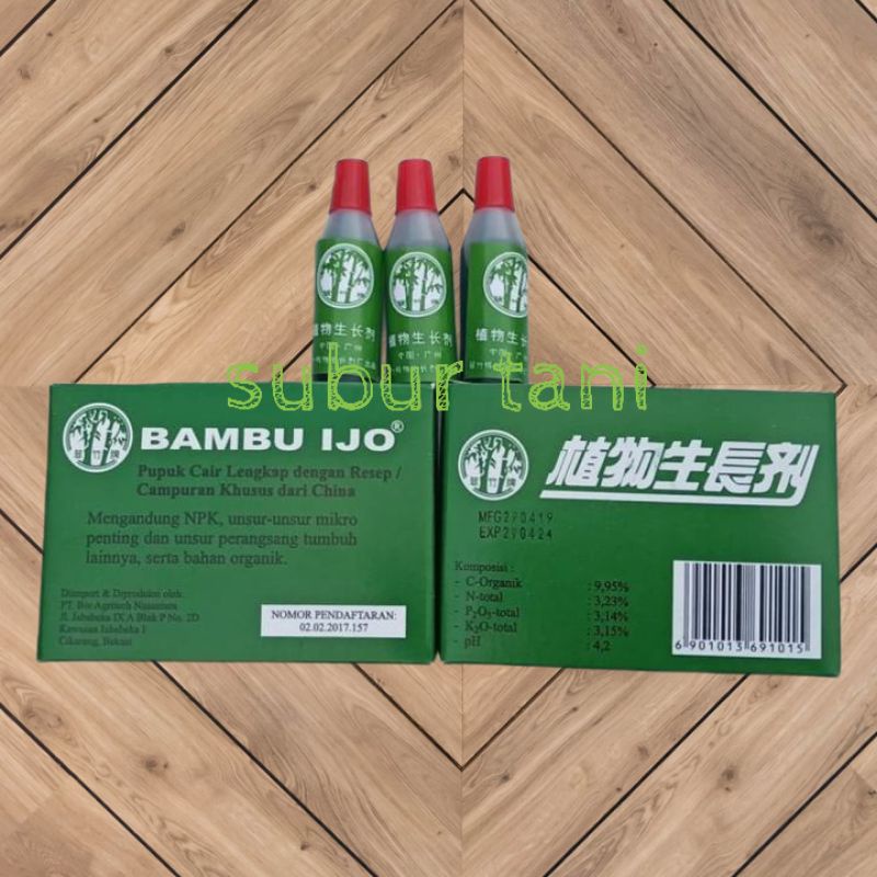 Jual (1kotak isi 10 botol) Pupuk organik BAMBU IJO pupuk bunga anggrek ...