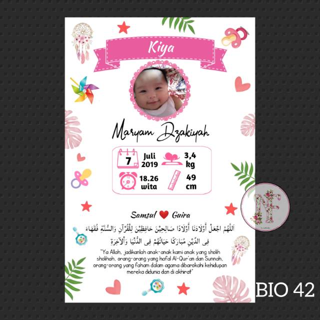Jual Biodata anak pink /BIO 42 | Shopee Indonesia