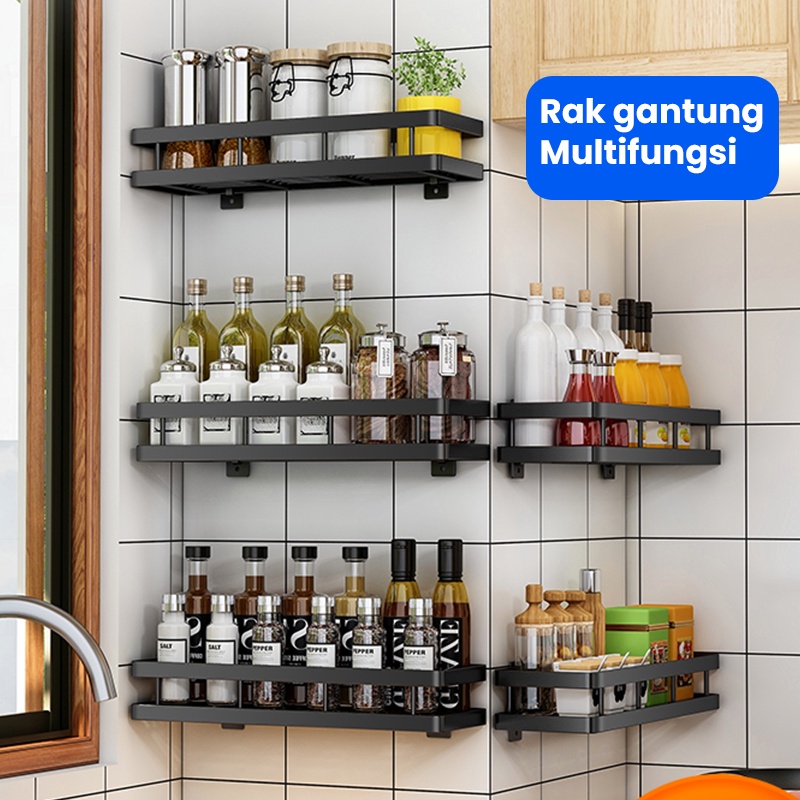Jual Starlight Rak Dapur Gantung Rak Kamar Mandi Pajangan Dinding Rak ...