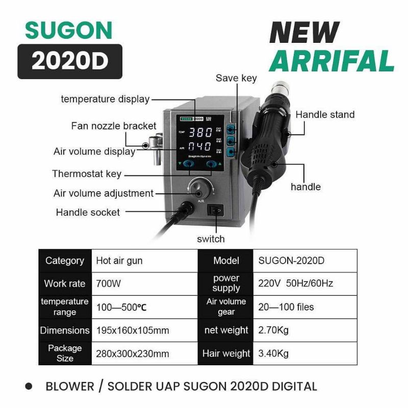 Jual BLOWER SUGON 2020D DIGITAL ORIGINAL | Shopee Indonesia