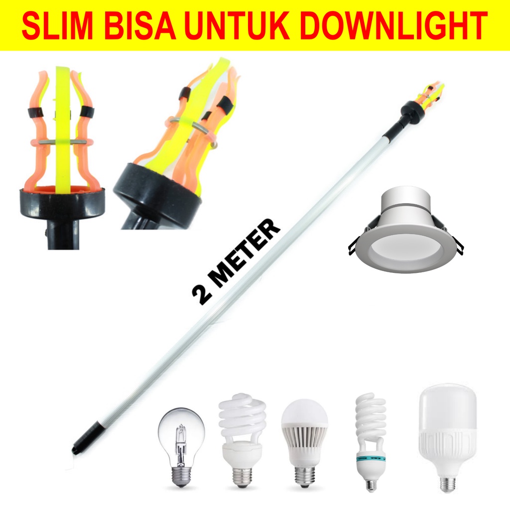 Jual Tongkat Pengganti Lampu Panjang 2 Meter 2m Stick Stik Downlight ...
