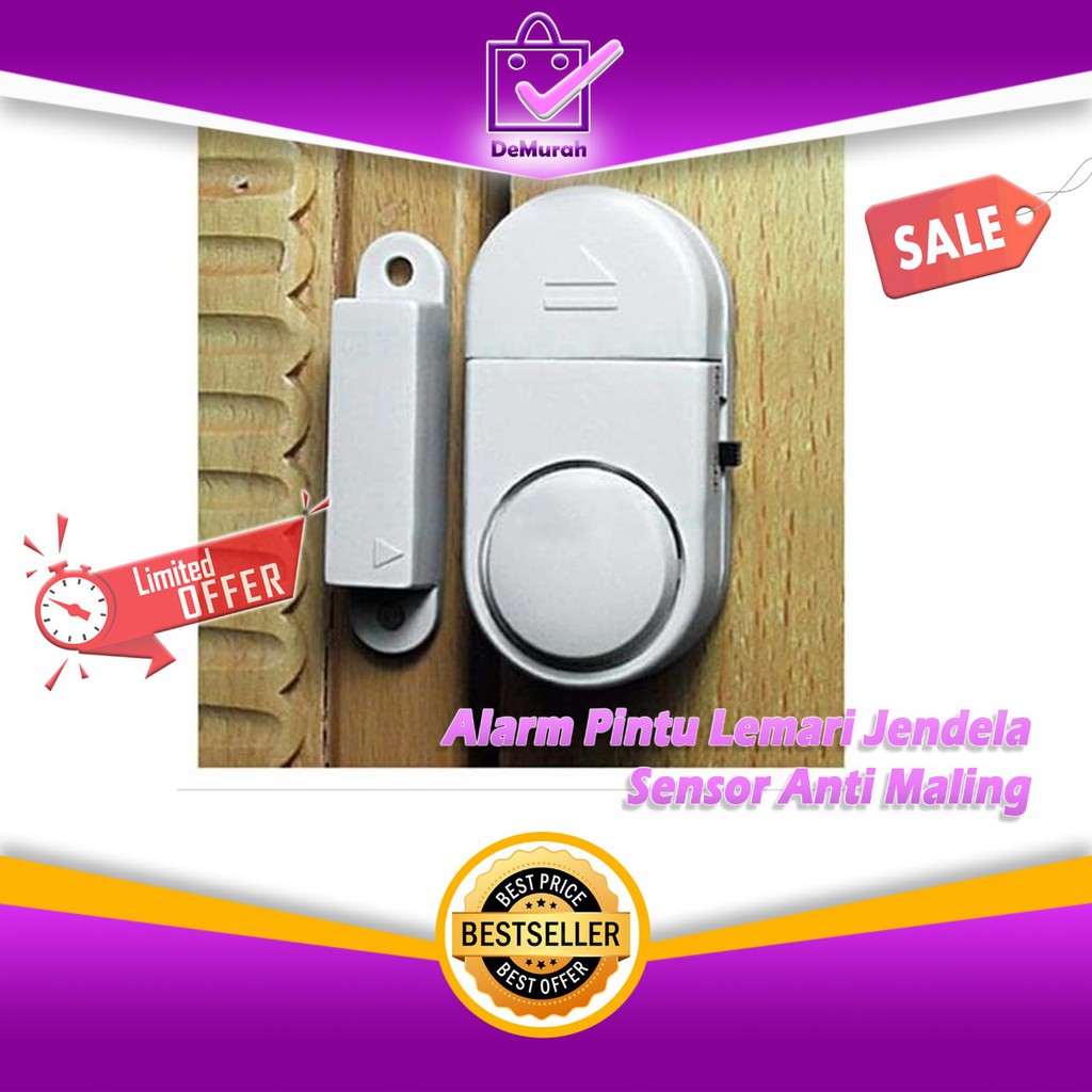 Jual Alarm Pintu Lemari Jendela / Sensor Anti Maling | Shopee Indonesia