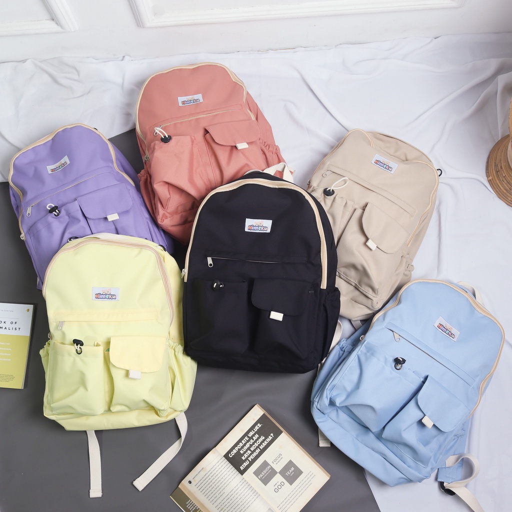 Jual Himeku KIYO Backpack - Tas Sekolah Besar - Ransel Kanvas Pria