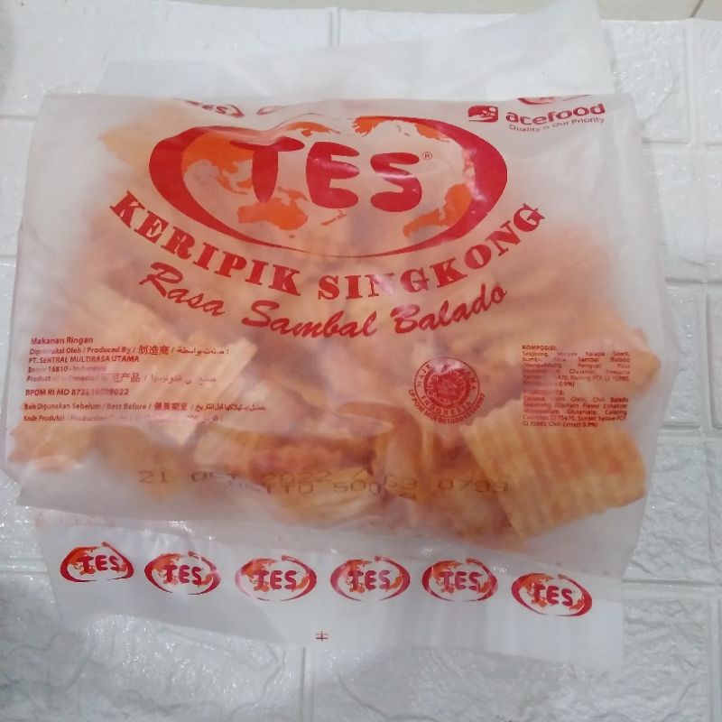 Jual tes keripik singkong rasa balado 500 G | Shopee Indonesia