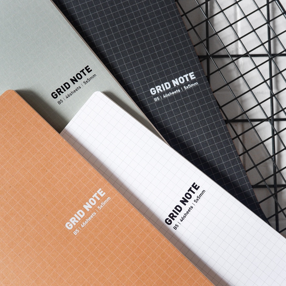 Jual Grid Note Minimalist Notebook B5 (GRID) / Buku Catatan Lucu Unik ...