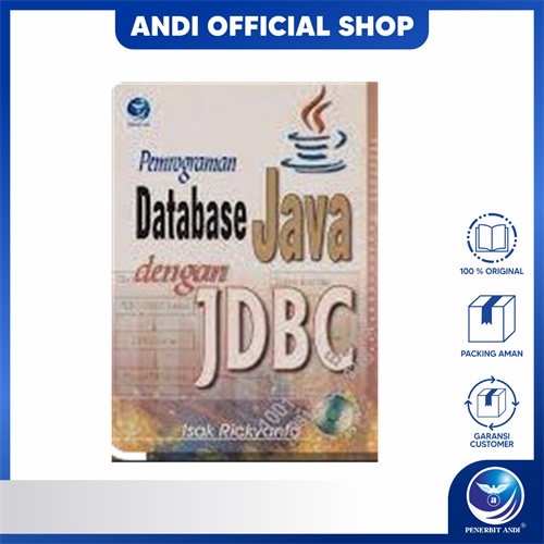 Jual Penerbit Andi - Pemrograman Database Java Dengan JDBC | Shopee ...