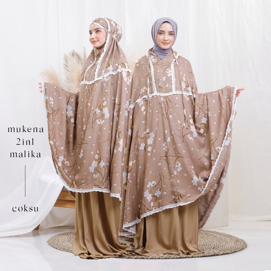 Jual Mukena Motif Dewasa Bahan Rayon Premium(2 In 1)Malika Coksu Bahan ...