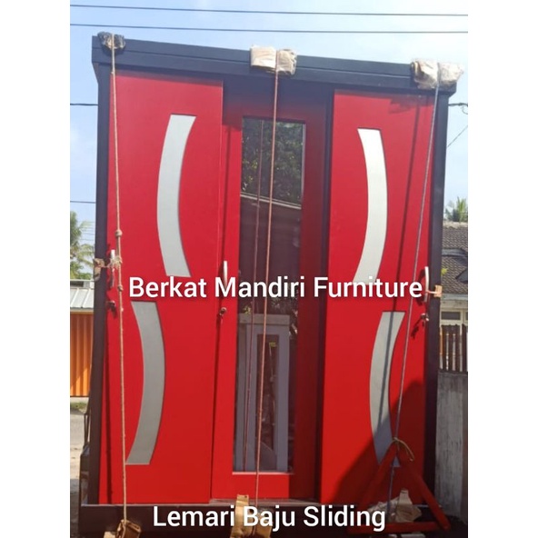 Jual Lemari Pakaian Pintu 3 Minimalis Pintu Sliding Minimalis Lemari