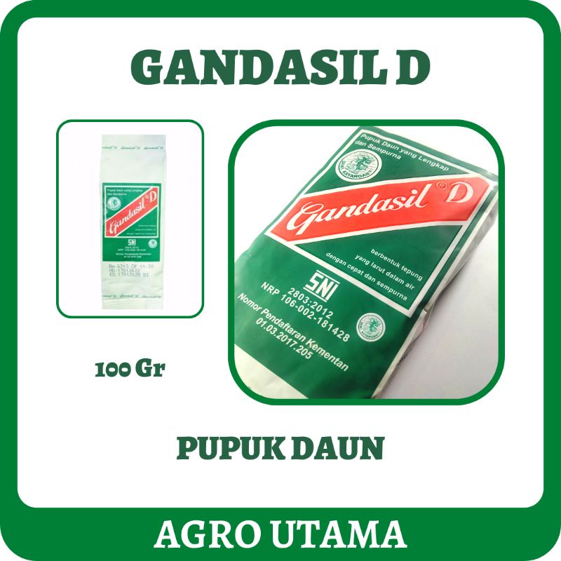 Jual Gandasil D - Pupuk Daun - NPK Majemuk Pertumbuhan Vegetatif ...