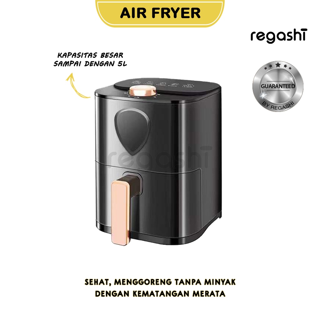 Jual Regashi Air Fryer 5L Penggorengan Elektrik Alat Menggoreng Listrik ...