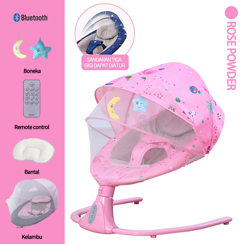 Jual BLUE SKY With Remote Control Ayunan Bayi Bouncer Elektrik Baby Swing Otomatis/Mainan Dengan