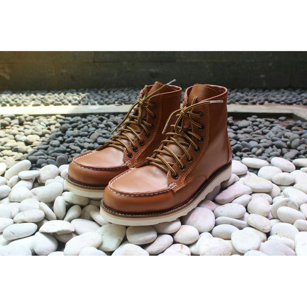 Jual sepatu boots pria black master moctoe leather original | Shopee ...