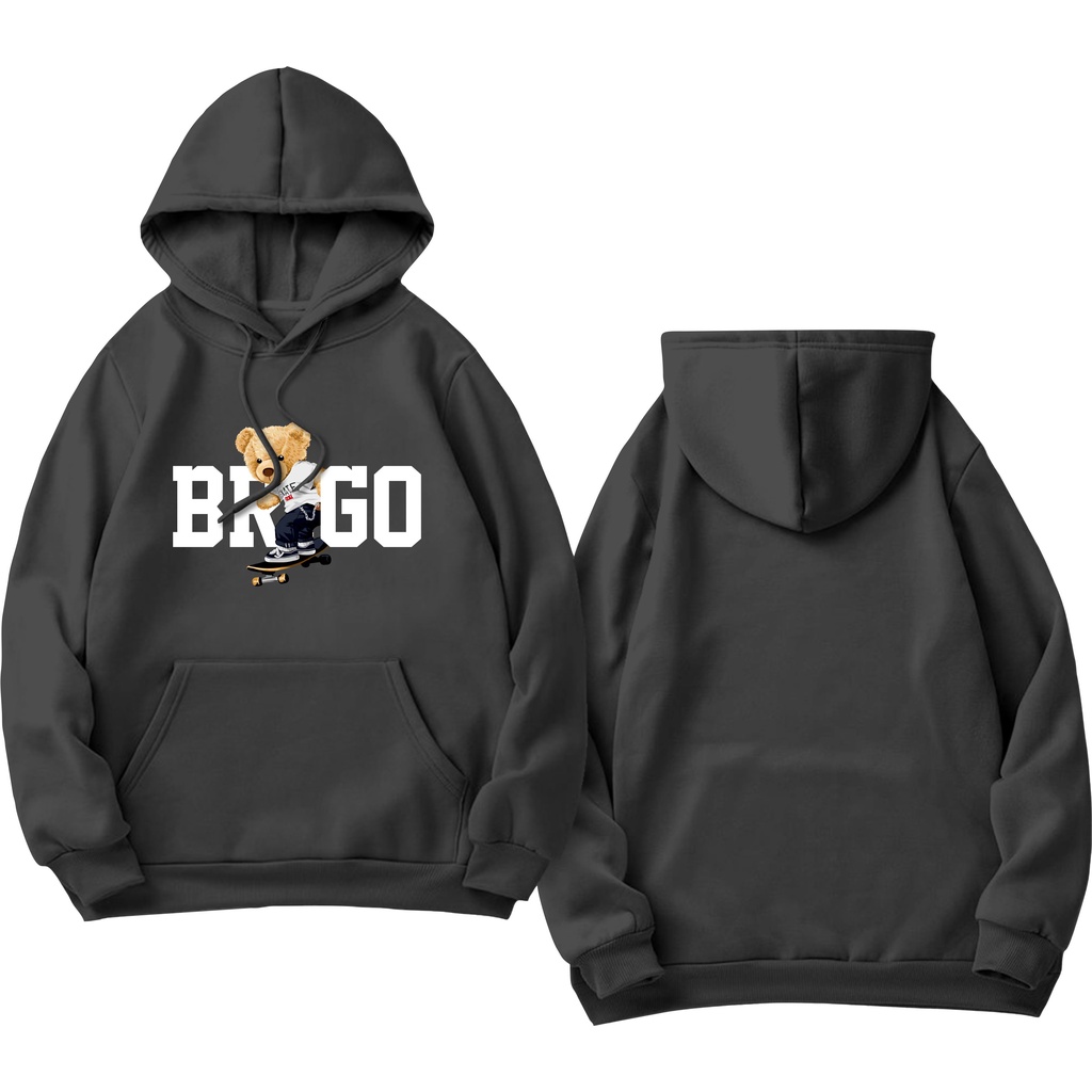 Jual Sweater Hoodie BRIGO Sablon DTF Fleece Cotton BRIGO Jumper