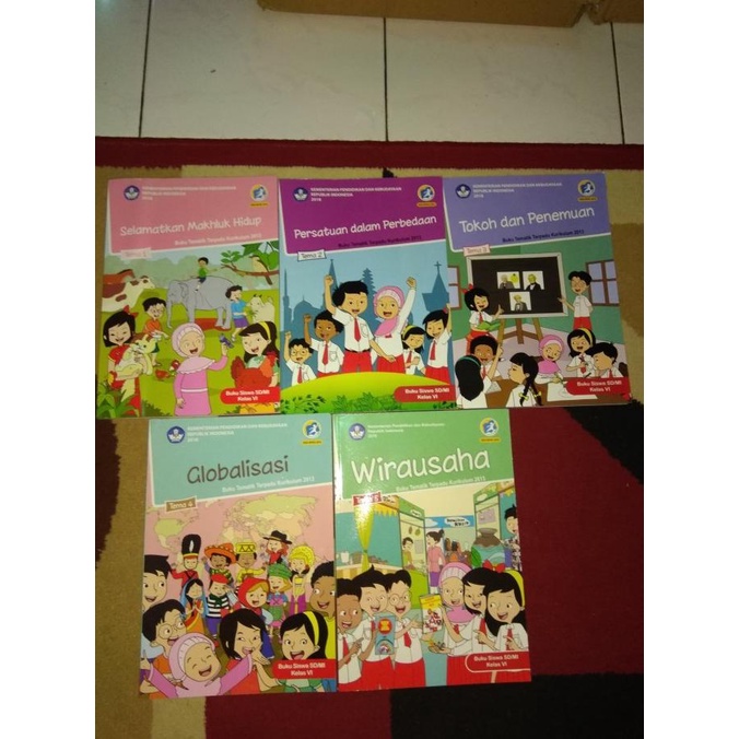Jual PAKET BUKU TEMATIK KELAS 6 SD TEMA 1 SAMPAI TEMA 5 REVISI 2018 ...
