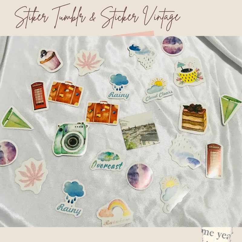Jual Stiker Vintage / Stiker Tumblr / Sticker Vintage / Sticker Quotes ...