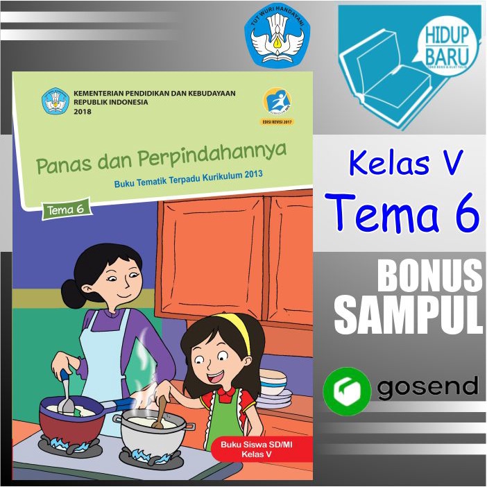Jual Buku Tematik Tema Kelas 5 SD Tema 6 Semester 2 panas dan ...