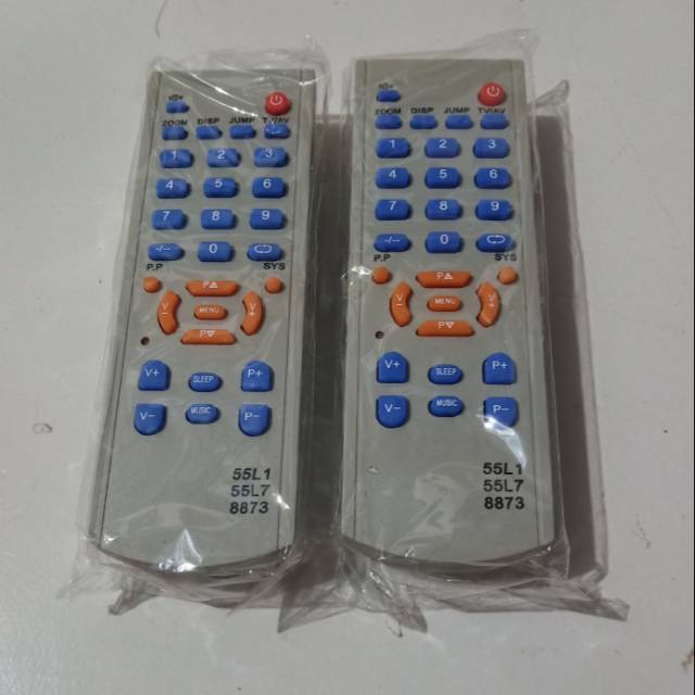 Jual REMOTE TV CHINA REMOT TV TABUNG 55L1/55L7/8873 mesin cina WCOM