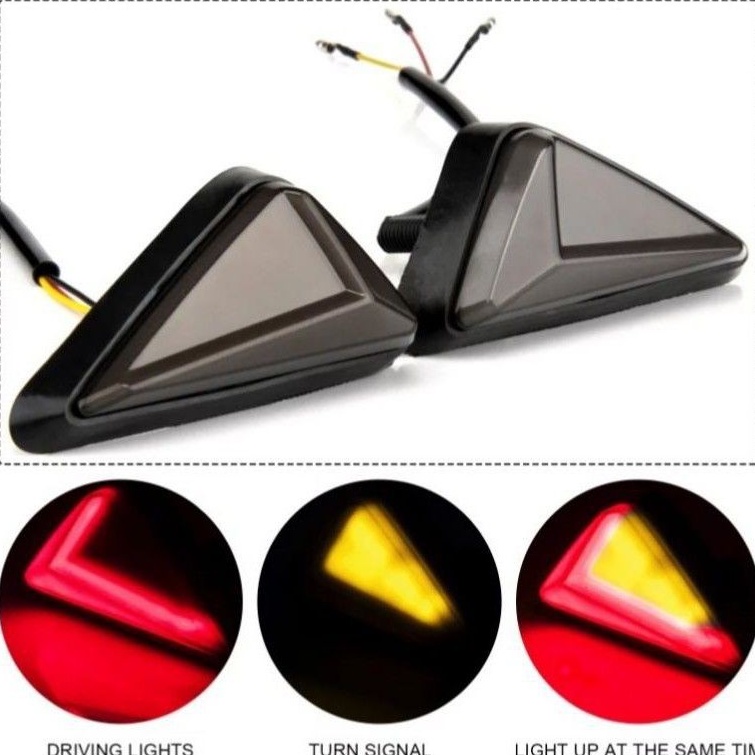 Jual [neon] sen segitiga neon sen tempel led neon ninja250 r15 cbr r15 ...