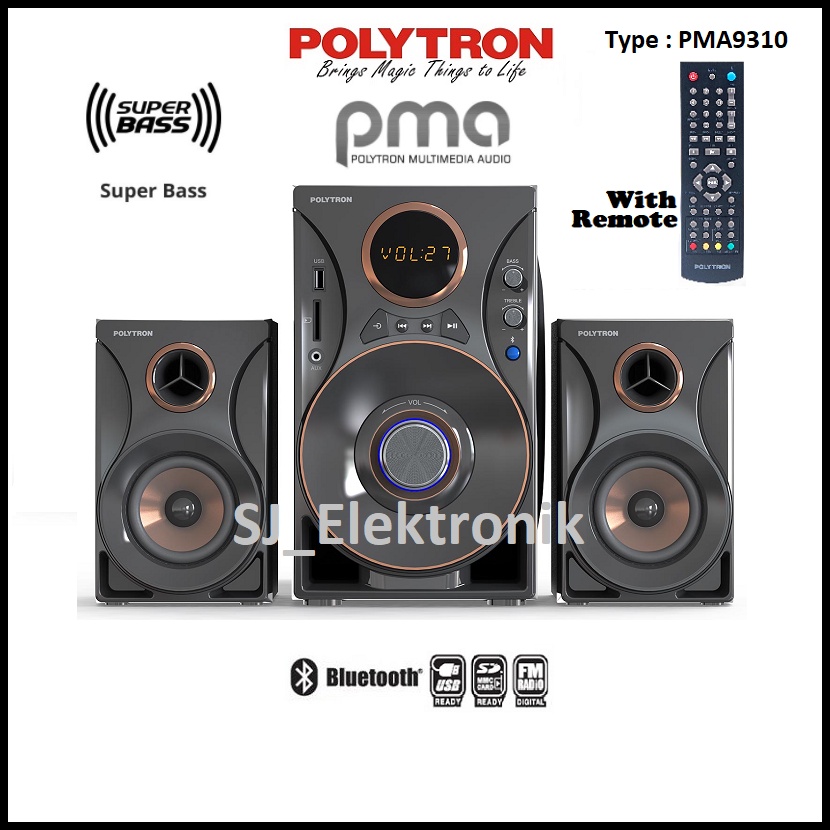 Jual Speaker Aktif Polytron Pma9310 Pma 9310 Bluetooth Remot Usb