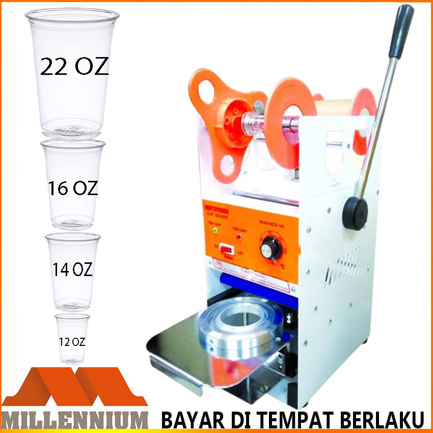 Jual Mesin Cup Sealer Alat Pres Gelas Plastik Ukuran 12 14 18 22 Oz Promo Shopee Indonesia 1236
