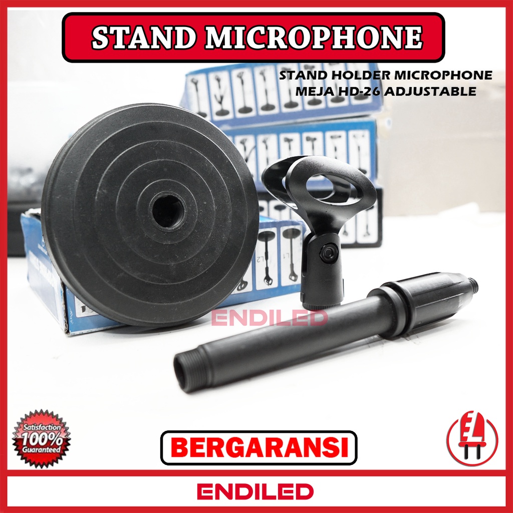 Jual Stand Holder Microphone Meja Universal Mic Dudukan HD26 | Shopee