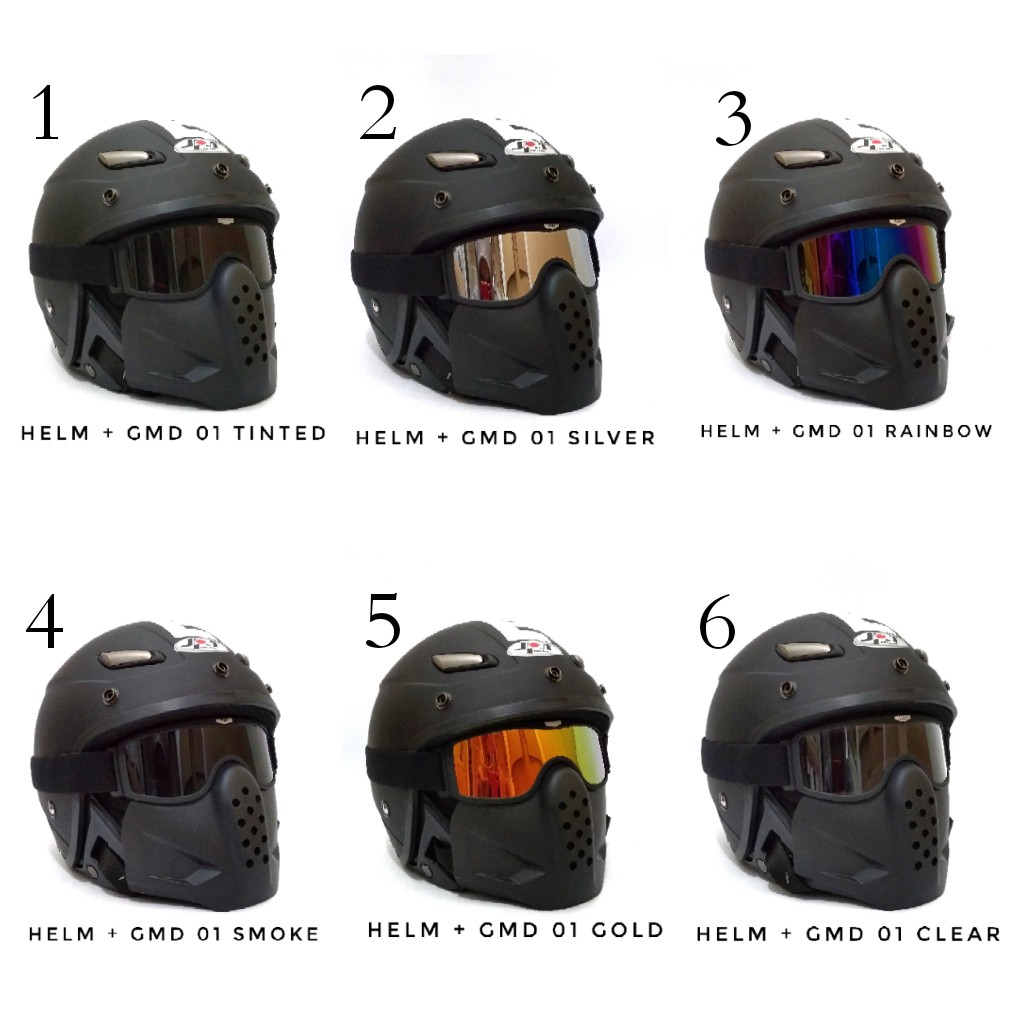Jual JPN Momo Hitam Dop plus Goggle Mask | Shopee Indonesia