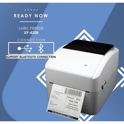 Jual Printer Barcode Thermal xprinter USB BLUETOOTH Model 420 (PUTIH ...