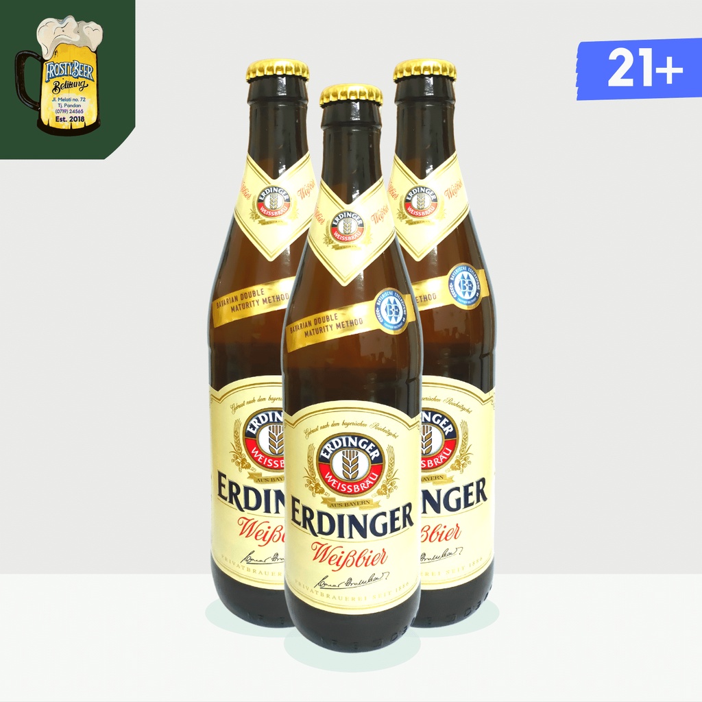 Jual Erdinger Weissbier 5.3 500 ml wheat beer Germany bir jerman
