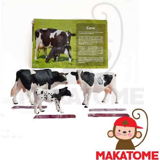 Jual Animal Family Figurine - Farm Montessori Sensory - Cow figurin ...