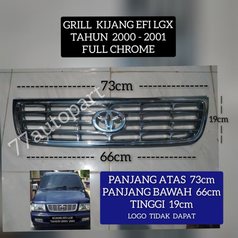 Jual Grill Rambang Kijang Efi Lgx Tahun Full Chrome Shopee