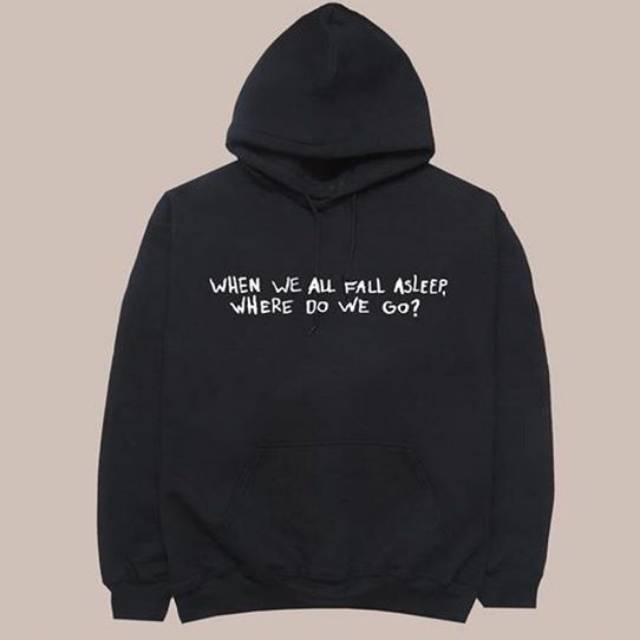 Billie eilish when we all fall outlet asleep where do we go hoodie