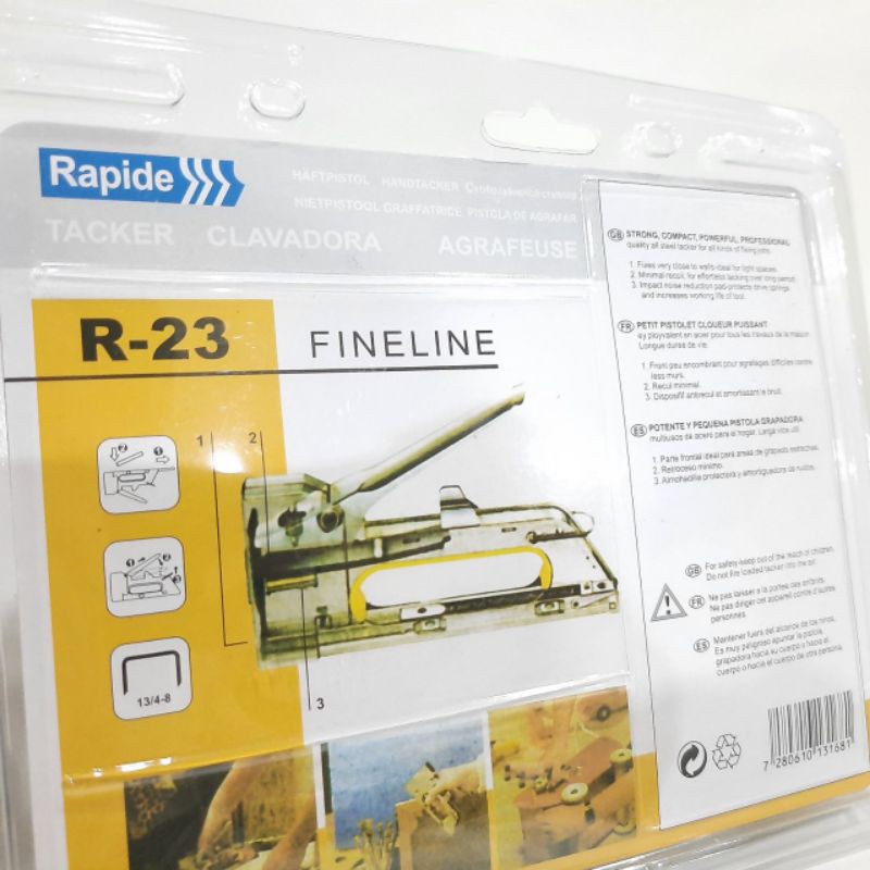 Jual RAPIDE Staple Stapler Gun Tacker R23 - Staples Hekter Gun Tembak ...