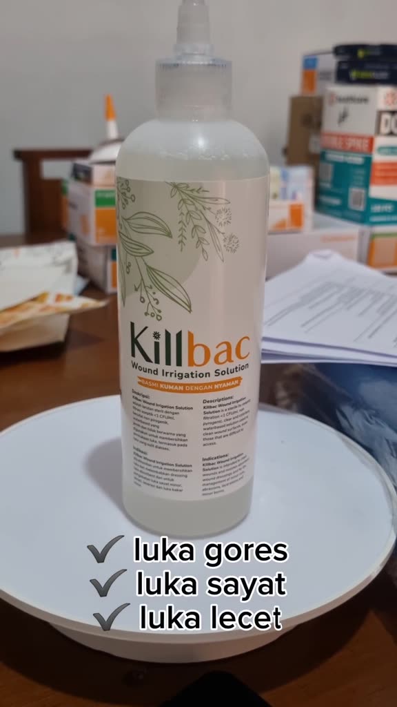 Jual KILLBAC 350ml | Cairan Pembersih Luka | Killbac Wound Irrigation ...