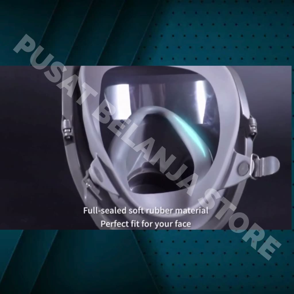 Jual PUSAT Masker Gas Respirator Full Face cat semprot debu proyek ...