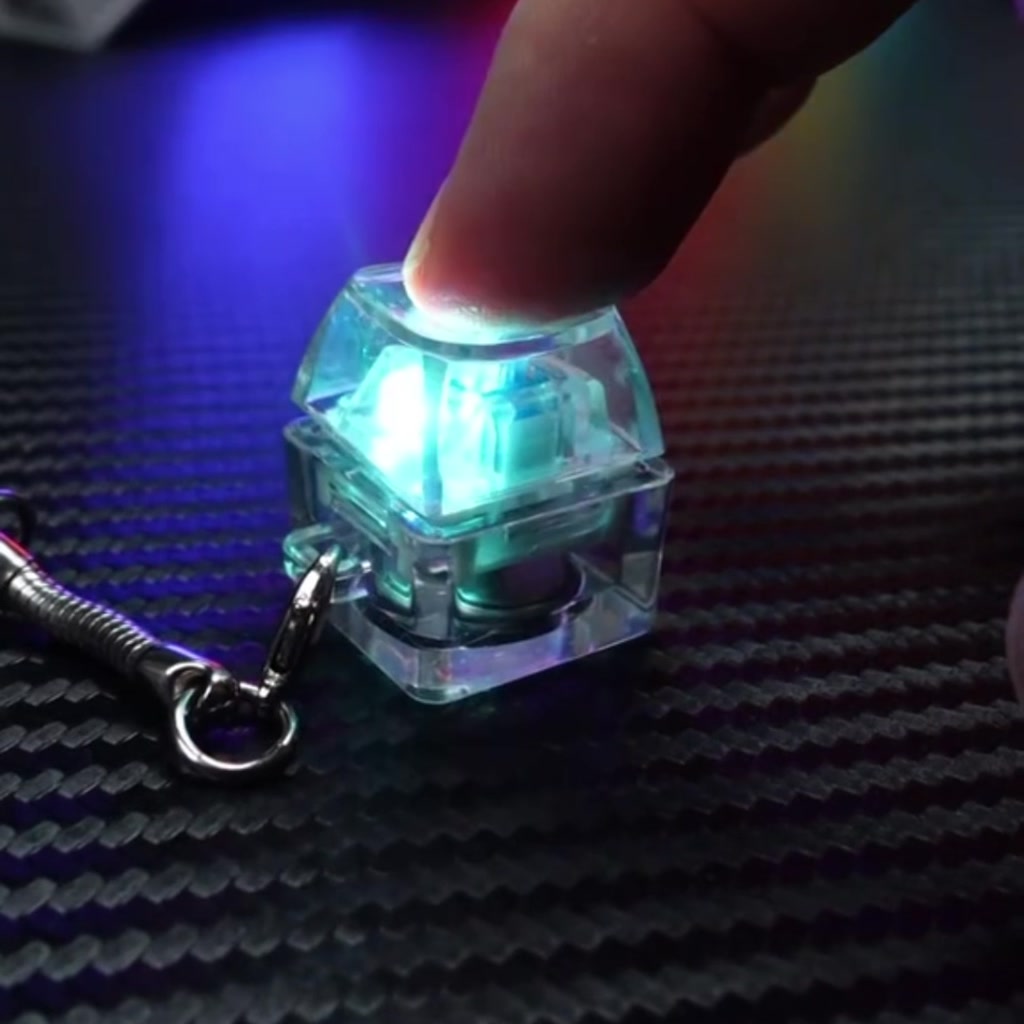 Jual Led Gantungan Kunci Mini Digital Mechanical Keychain Keyboard RGB ...