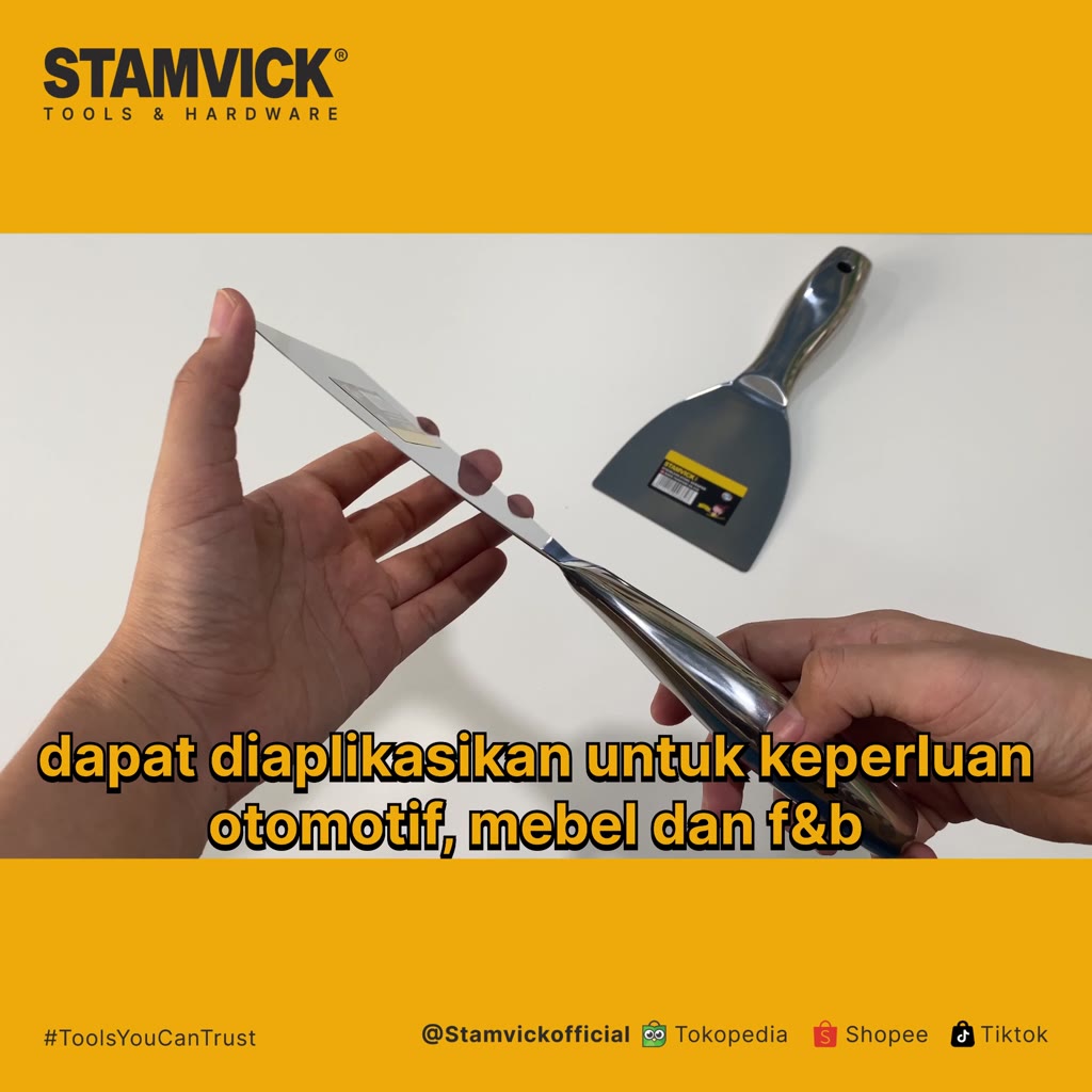 Jual Kape Full Stainless Teppanyaki sus 420 Stamvick Kapi Cat / Scraper ...