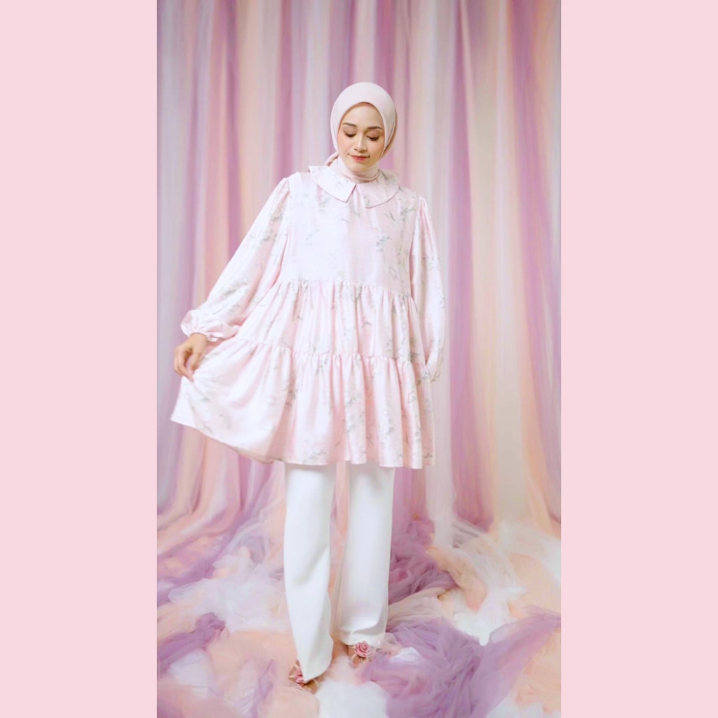 HijabChic Maude Carnation Pink Tunic