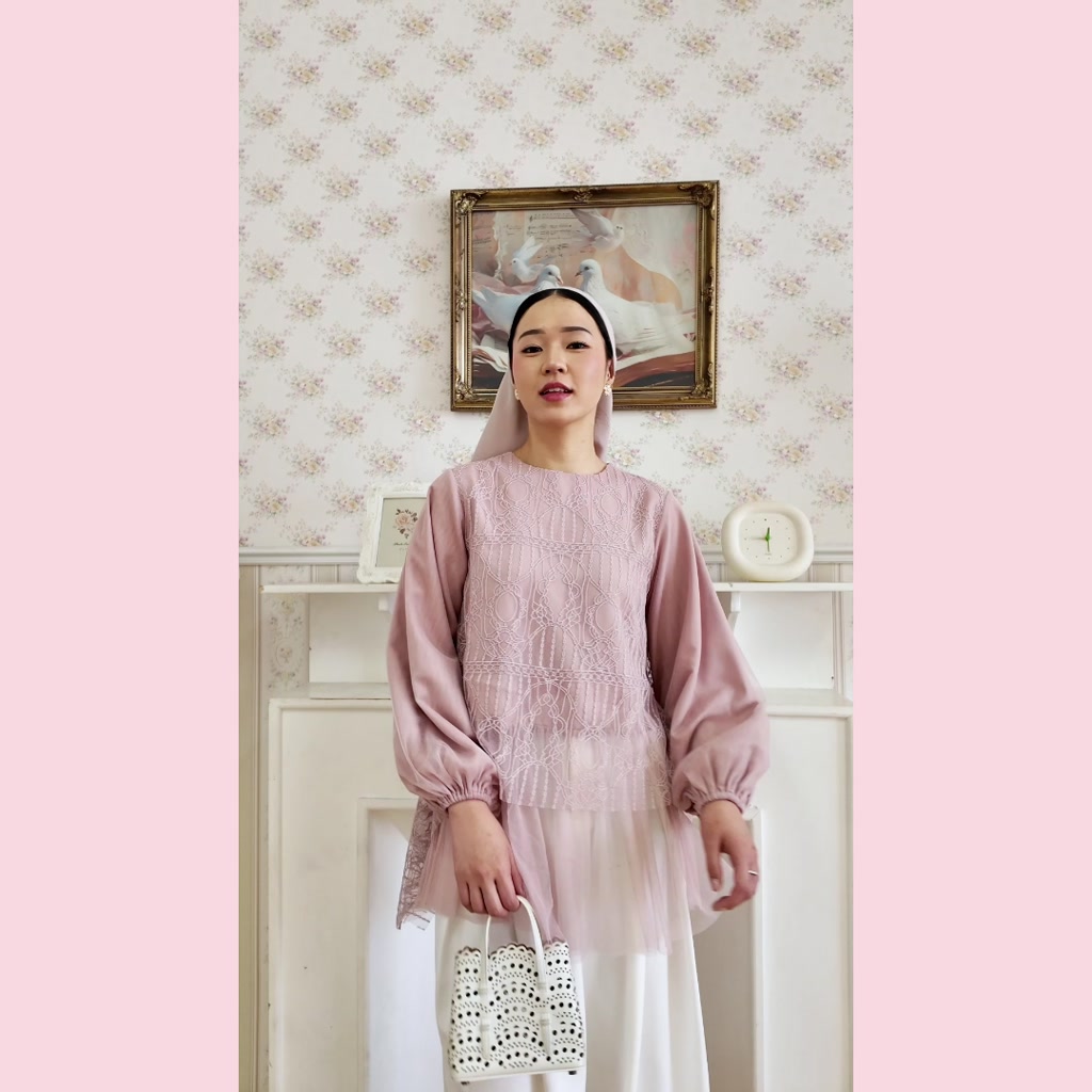 HijabChic Syahita Dusty Pink Tops