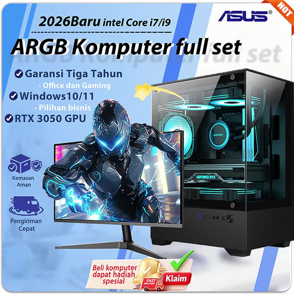 Jual ASUS PC gaming fullset 12-inti baru Komputer desktop perakitan ...