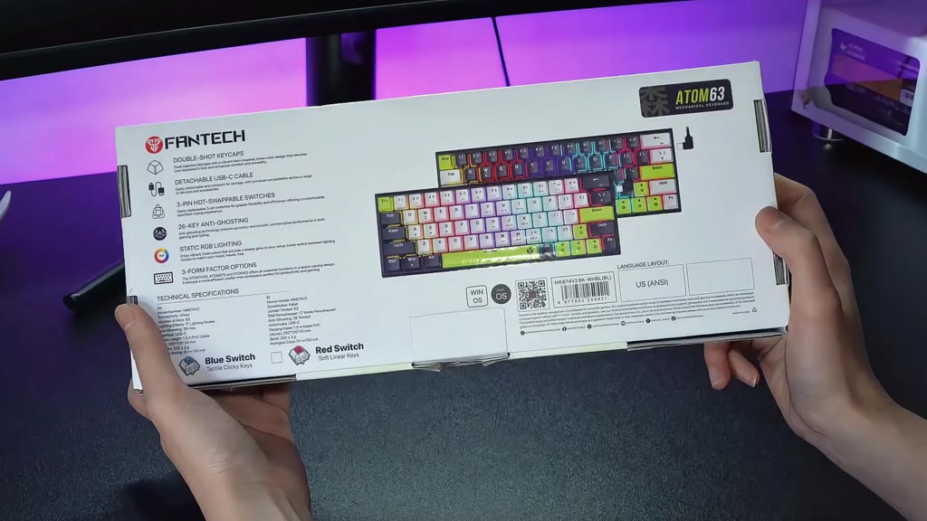 Jual Fantech ATOM MORI SERIES Keyboard Mechanical Gaming ATOM63 Layout ...