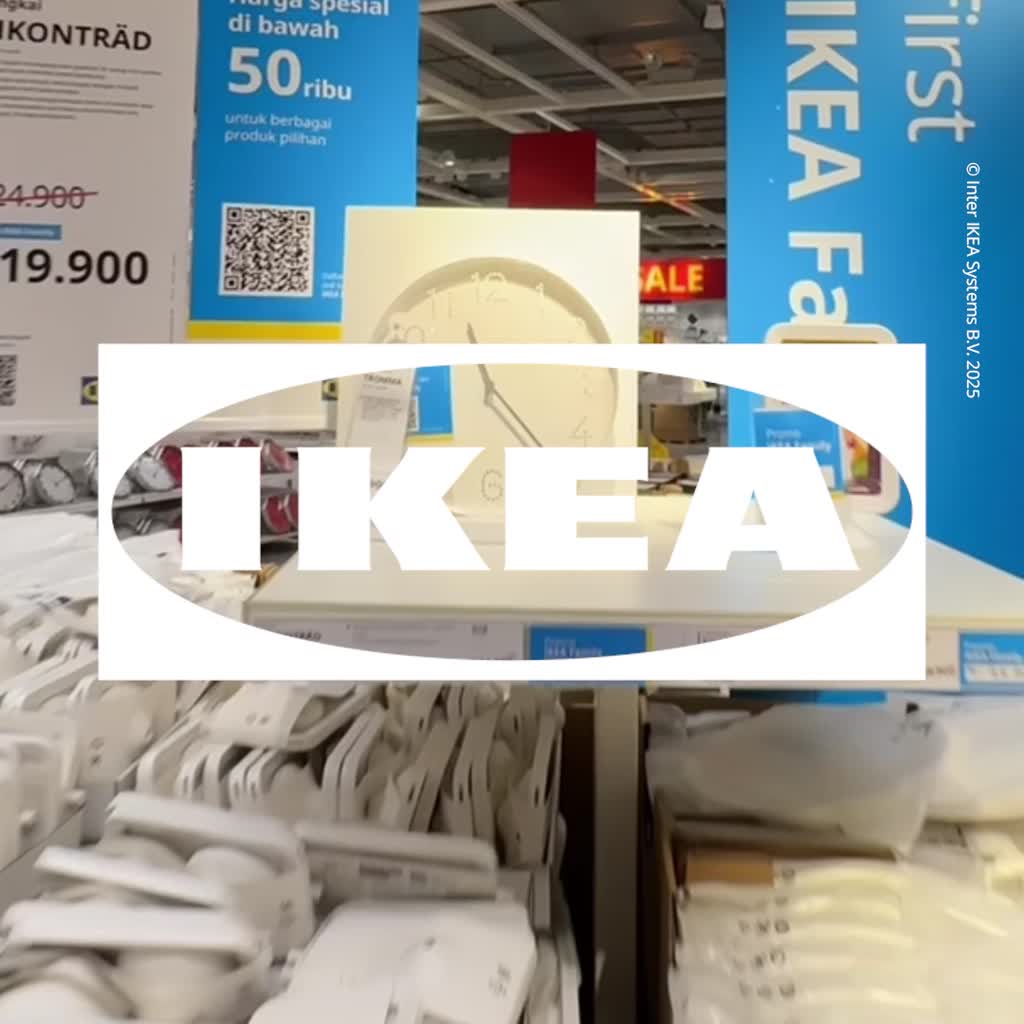 IKEA Tromma Jam Dinding Minimalis Desain Unik