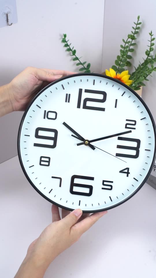 Jam Dinding 3D Minimalis Angka Besar Elegan Cocok Untuk Ruang Tamu Dan Kamar Tidur Desain Sederhana Dan Tenang