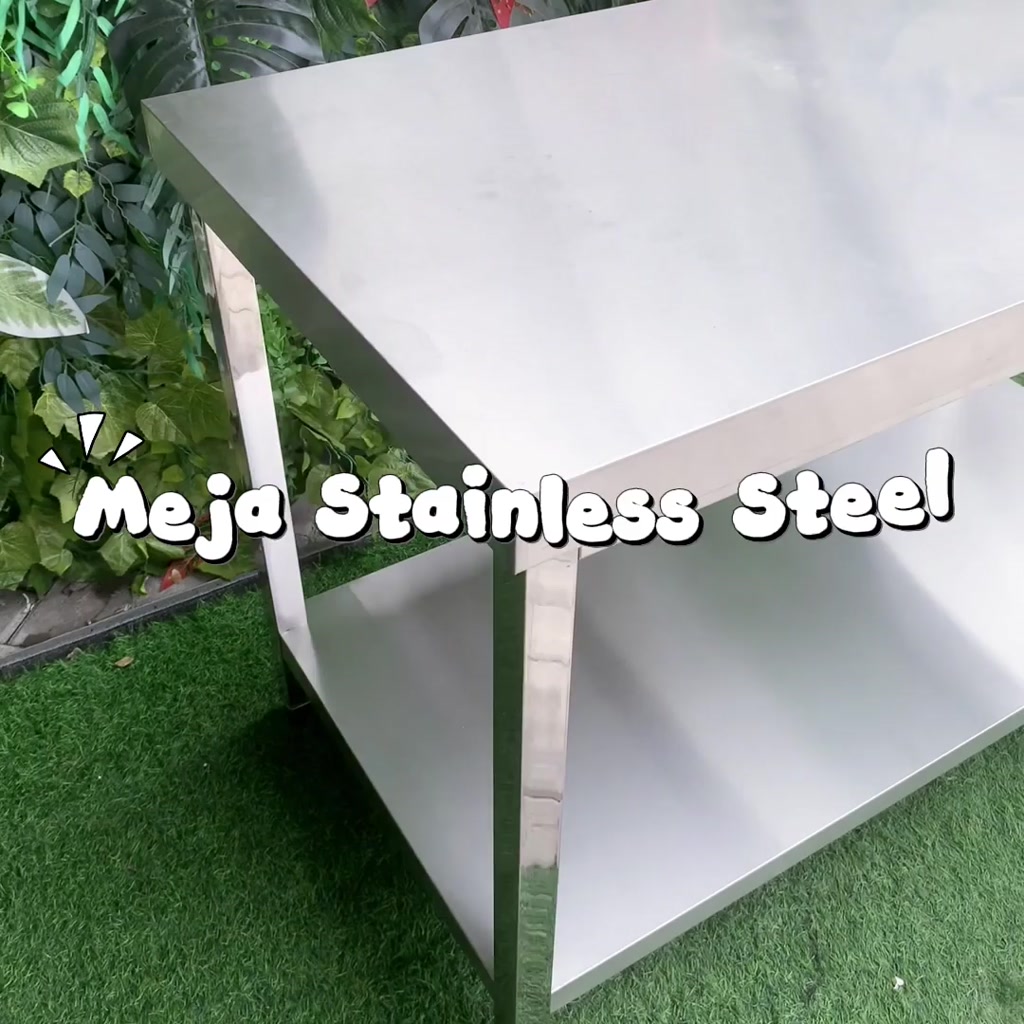 Jual Meja Dapur Stainless Steel Serbaguna 2 Susun - Bisa Meja Kompor ...