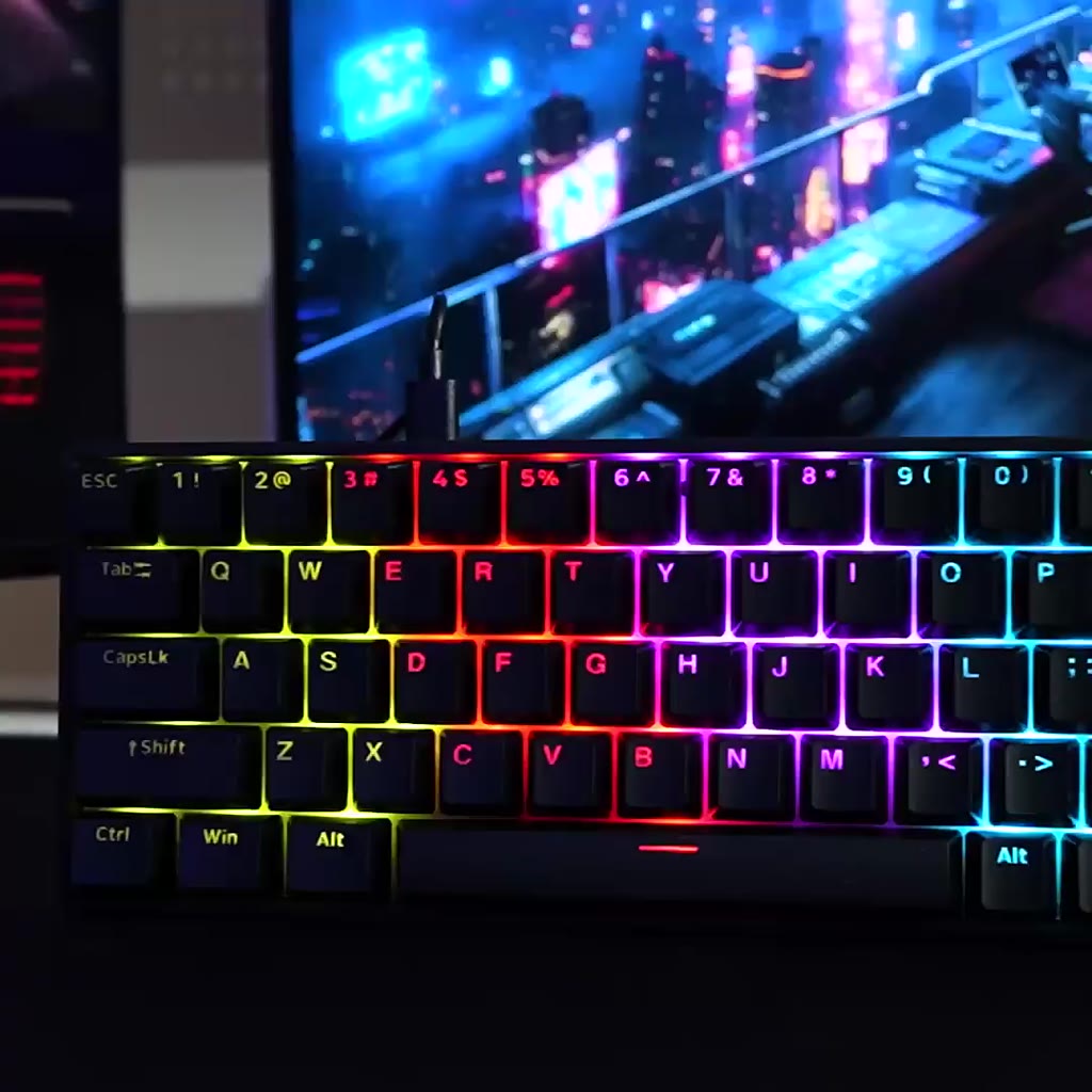 Jual Rexus Keyboard Mechanical Gaming 65% Layout - Full Key Anti ...