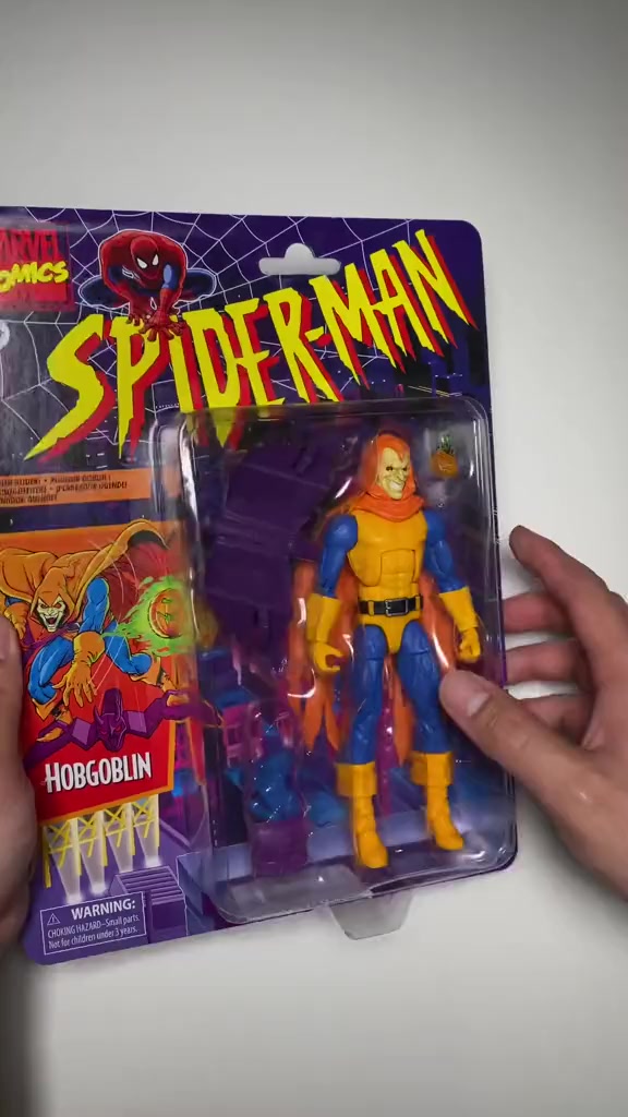 Marvel Legends Series Spider-Man - Action Figure Hobgoblin 15 Cm Con Aliante E Bomba