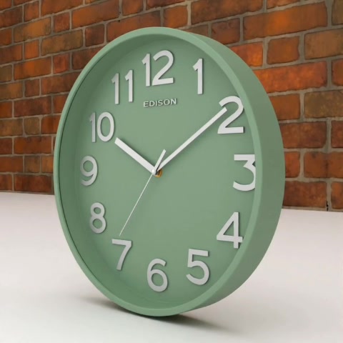Jam Dinding Edison Sweep ES 241 T70 Timbul Diameter 240mm 24cm