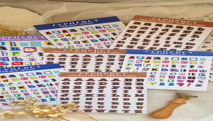 Jual JournalandCraft Sticker huruf / sticker alphabet / sticker ...