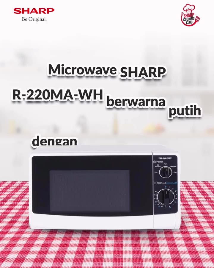 Jual SHARP R220 / R 220 MA Microwave Low Watt 20 Liter (450 W) | Shopee ...