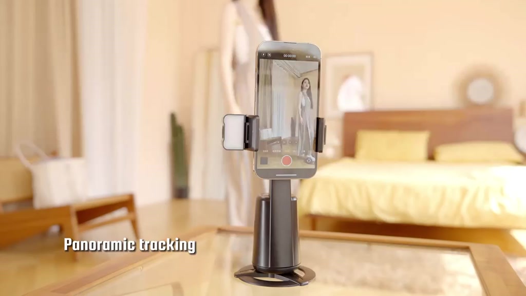Gambar produk FTT A200 Gimbal Auto Face AI Tracking Gimbal Stabilizer HP 360° With Lampu Led Pasang ekstensi Tripod Dengan Remote Control 2