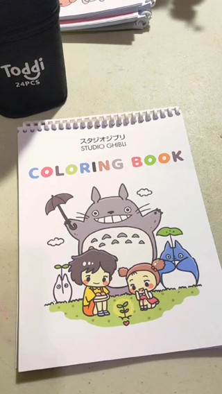 Jual Coloring Book STUDIO GHIBLI Totoro Ponyo Buku Mewarnai Anak Remaja